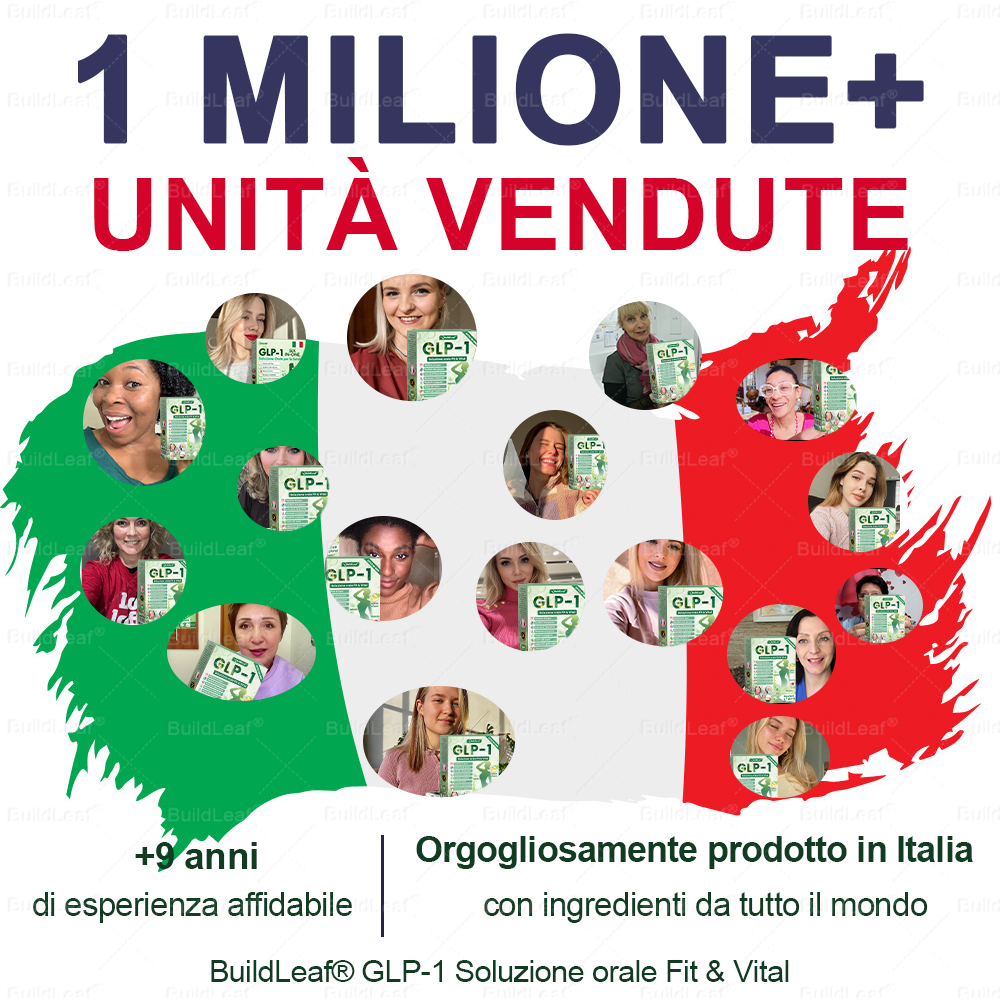 Negozio ufficiale ✨| BuildLeaf® GLP-1 8-in-1 Fit & Vital Soluzione Orale (Solo una volta al giorno, cambiamenti visibili in 7 giorni) ✅ Per obesità, salute cardiovascolare, diabete, apnea notturna, salute intestinale, problemi articolari e altro