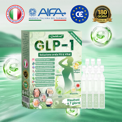 Negozio ufficiale ✨| BuildLeaf® GLP-1 8-in-1 Fit & Vital Soluzione Orale (Solo una volta al giorno, cambiamenti visibili in 7 giorni) ✅ Per obesità, salute cardiovascolare, diabete, apnea notturna, salute intestinale, problemi articolari e altro