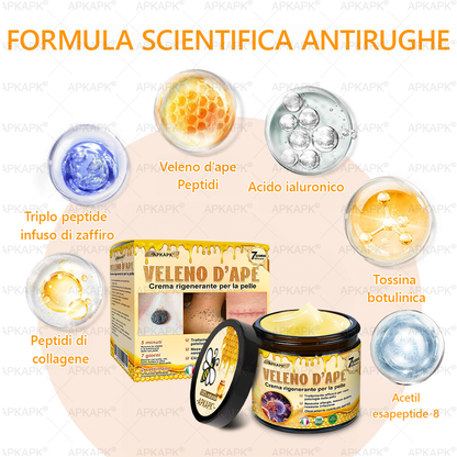 Prodotto e spedito in Italia 🫧 𝖠𝖯𝖪𝖠𝖯𝖪® Crema Ripristino Pelle al Veleno d'Api