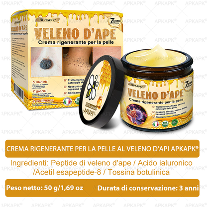 Prodotto e spedito in Italia 🫧 𝖠𝖯𝖪𝖠𝖯𝖪® Crema Ripristino Pelle al Veleno d'Api