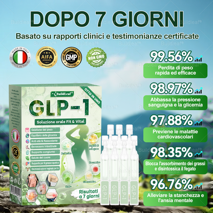Negozio ufficiale | BuildLeaf® GLP-1 8-in-1 Fit & Vital Soluzione Orale (Solo una volta al giorno, cambiamenti visibili in 7 giorni) ✅ Per obesità, salute cardiovascolare, diabete, apnea notturna, salute intestinale, problemi articolari e altro