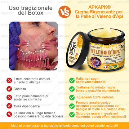 Prodotto e spedito in Italia 🫧 𝖠𝖯𝖪𝖠𝖯𝖪® Crema Ripristino Pelle al Veleno d'Api